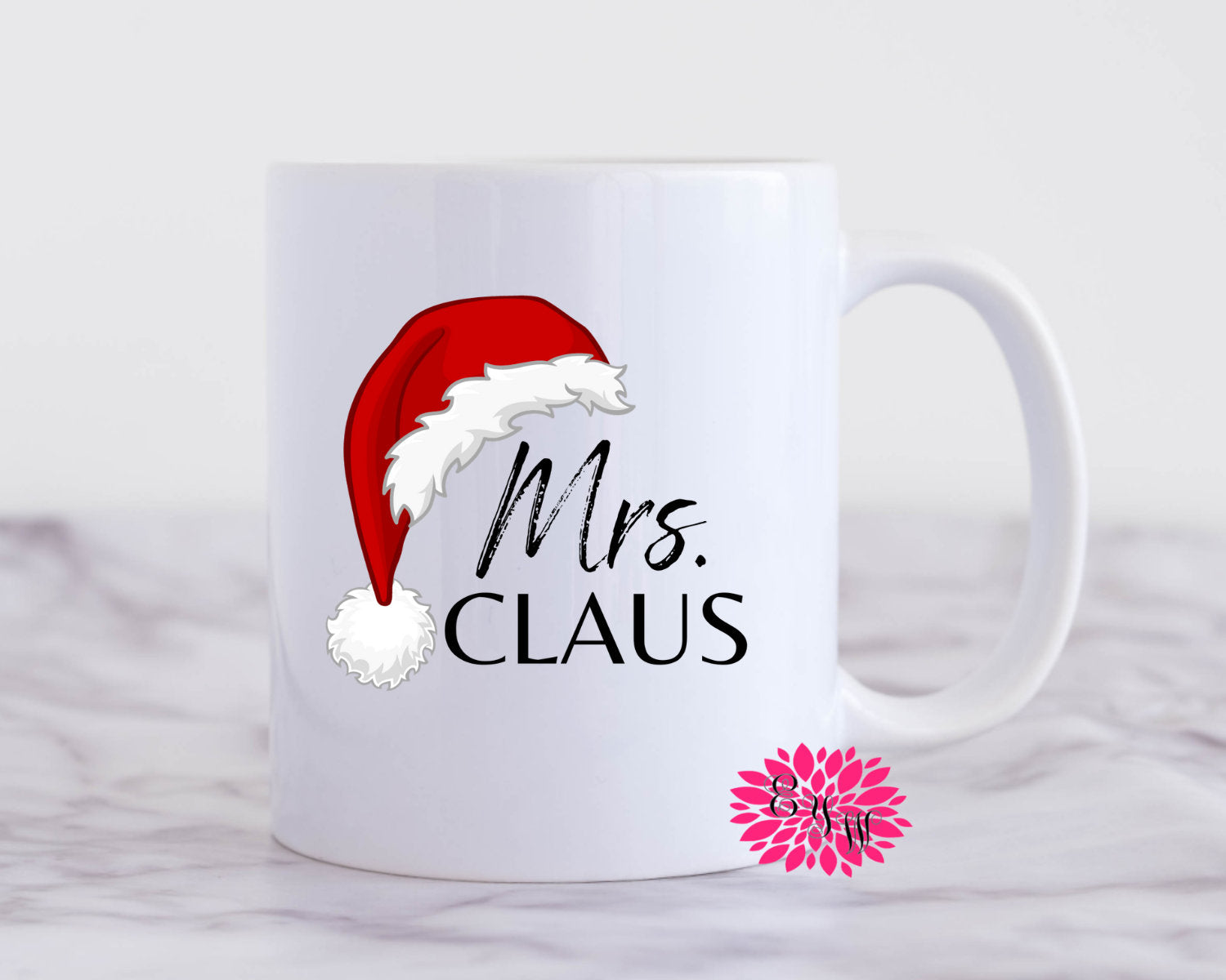 Mrs Claus Christmas Coffee Mug, Christmas Mug, 11oz Ceramic Coffee Mug With Handle, Permanent Ink Mug, Dishwasher Safe, Microwave Safe